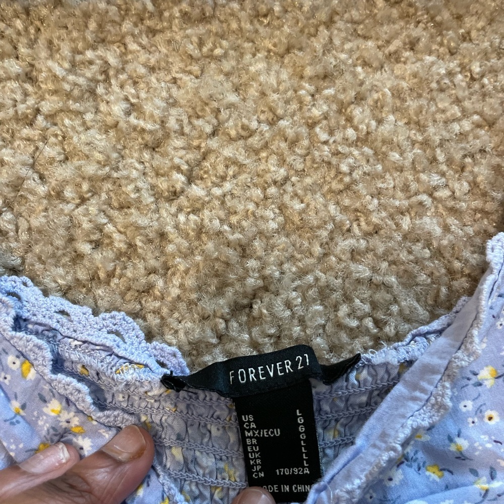 Forever 21 blue  top